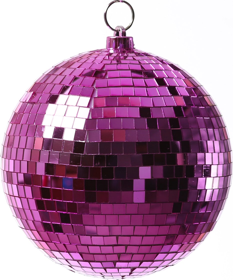 Spiegelkugel 20cm pink Discokugel Mirrorball Party Disko Deko