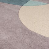 thumbnail of Eleganter Wohnzimmer-Teppich `Aire`, 100% Wolle, Farbe: Türkis-Beige, 120x170 cm | Kadima Design