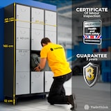 thumbnail of TwinThink Taquillas Vestuario 180cm de 12 Puertas Taquilla Metalica con Llave Taquillas Vestuario Taquilla Vestuario Metalicas (Blanco y Negro)