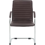 thumbnail of Lote de 2 sillas de visita Tira imitación cuero Marrón