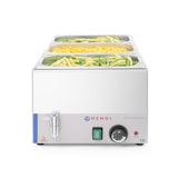 thumbnail of Hendi Bain-Marie Keukenlijn voor GN1/1 met verwarmingsmat, aftapkraan en 1000W