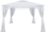 thumbnail of Gazebo Da Giardino 3x4 M Con Tende Laterali Richiudibili Struttura In Acciaio Robusto Copertura Impermeabile 180 g/m² 4 Teli Laterali Esterno Bianco