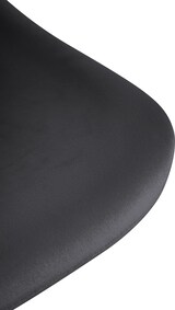 thumbnail of Décoshop26 - Set aus 2 um 360° drehbaren Barhockern in schwarzem Samt mit schwarzen Metall-Trompetenbeinen 10_0006631