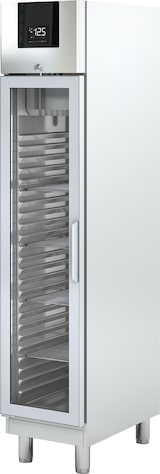 thumbnail of Edelstahl-Tiefkühlschrank mit Glastür TKU 359 G