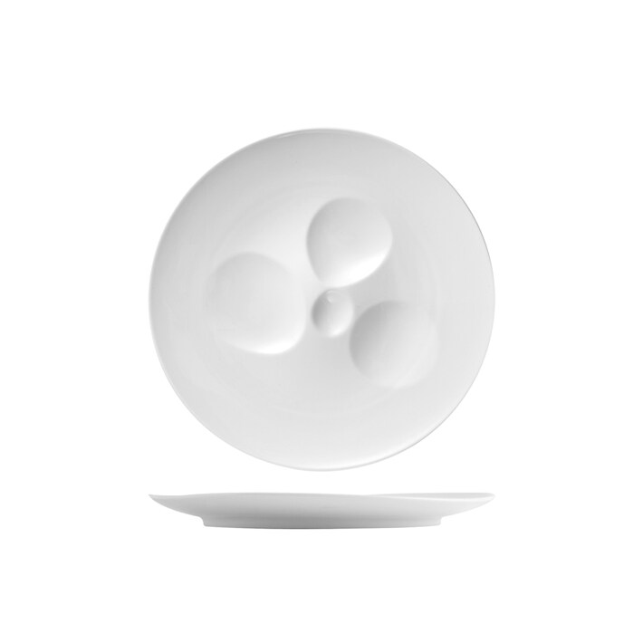 Piatto selection hotellerie in porcellana bianca cm 30,8x3h