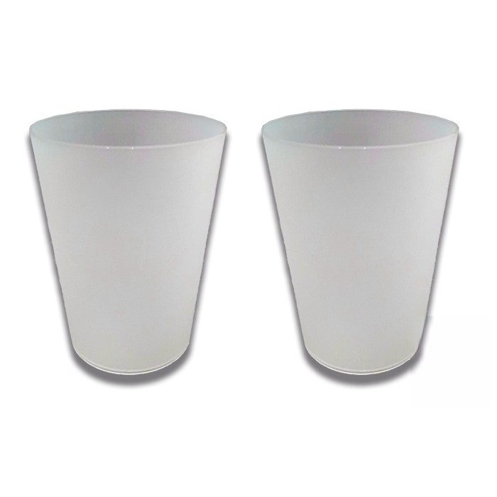 Vaso de plástico reutilizable rígido para eventos de 500 cc tipo sidra. Modelo: VPR012