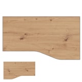 thumbnail of bümö Tischplatte 180x100 cm in Asteiche, Schreibtischplatte aus Holz, Holzplatte, Spanplatte kratzfest beschichtet, ABS-Kante, 120 kg Tragkraft für