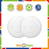 thumbnail of DayBays 20000 Stk. Dom Deckel mit Loch für Smoothie Becher Shakebecher Ø95mm transparent RPET