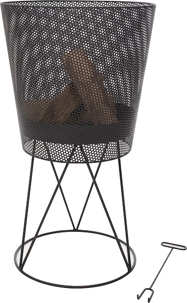 Braciere RedFire Amarillo – metallo con rivestimento nero – Ø44,5 cm, altezza 80 cm – nero