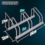 thumbnail of Monzana Fahrradständer für 3 Fahrräder - 30-65 mm Reifenbreite