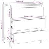 thumbnail of Helloshop26 - Buffet Sideboard Kommode Kleiderschrank Aufbewahrungsmöbel Organizer für Küche Wohnzimmer Lounge 60 x 35 x 69 cm 02_0030974