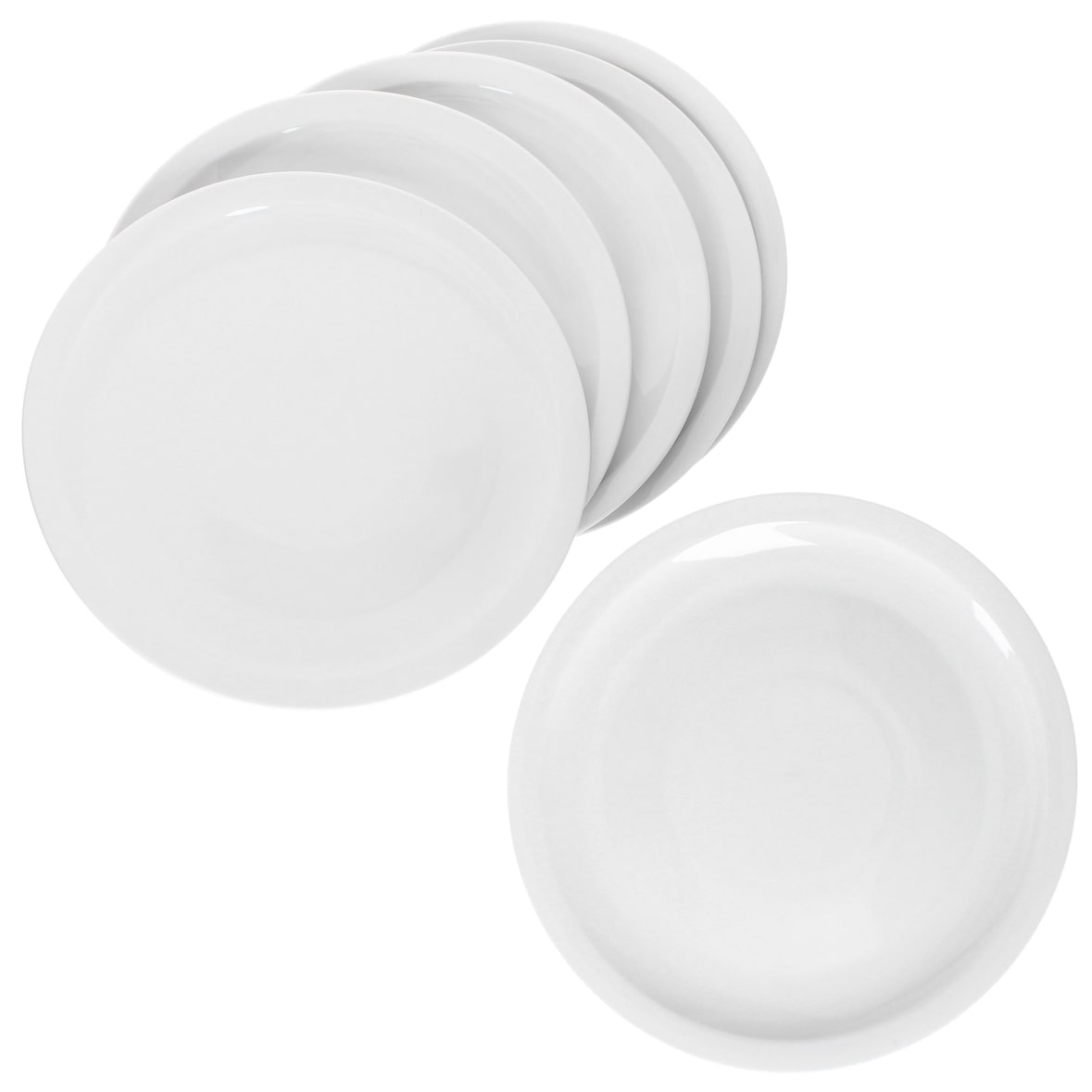 6er Set BIANCO große Pizzateller weiß 30,5cm - 162067