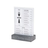 thumbnail of Europel Soporte de tarjetas A5 de polystone antracita, paquete 8 unidades, 351023