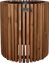 thumbnail of Pflanzgefäß Akazienholz D31 x 35 cm Dunkelbraun