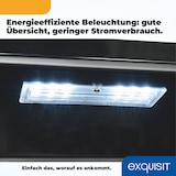 thumbnail of Exquisit Glastürkühlschrank GKS240-GT-160C schwarz | Nutzinhalt: 237 L | Türschloss | 6 Gitterablagen | Umluftventilator | Standgerät