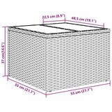 thumbnail of vidaXL Garten-Sofa-Set 9 pcs Beige 55 x 55 x 37 cm Poly Rattan