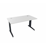 thumbnail of Vinco - bureau corial droit 140 x 80 structure anthracite / plateau blanc