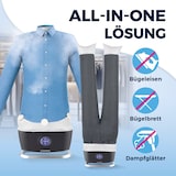 thumbnail of CLEANmaxx Bügler mit Dampffunktion  für Hemden & Blusen + Bügler-Aufsatz für Hosen - silber/schwarz