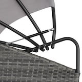 thumbnail of tectake Bain de soleil rond modulable SANTORIN - gris - 406107