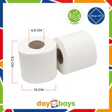 thumbnail of DayBays 2304 Rollen Toilettenpapier 3-lagig 150 Blatt 100% Zellstoff Extra Weich Weiß