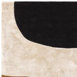 thumbnail of Teppich Wolle Modern | 160x230cm, Gesamthöhe 2,6cm | Senfgelb, Beige, Anthrazit | Kunstmotiv | Hull-Humber Kollektion | Kadima Design