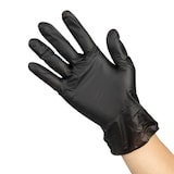 thumbnail of Gants vinyle non poudrés Hygiplas noirs XL (lot de 100)