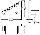 thumbnail of Brumberg Leuchten Endstück für Eckprofil 53070260