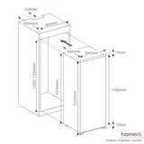 thumbnail of homeX CFB1811E Einbaukühlschrank mit Gefrierfach, 122cm Nische - 181 Liter, Schlepptürtechnik, LED-Beleuchtung, 39 dB