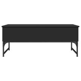 thumbnail of Table basse noir 100x50x40 cm bois d'ingénierie et métal Modèle Renaissance Prestige