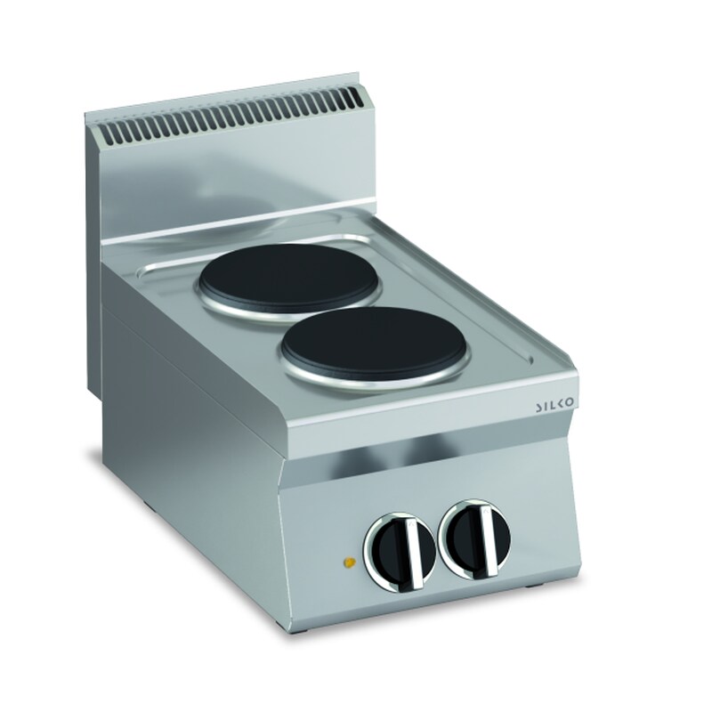 Elektro-Kochfläche mit 2 runden Platten Tischgerät