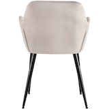 thumbnail of Set van 2 eetkamerstoelen Emia Velvet licht grijs