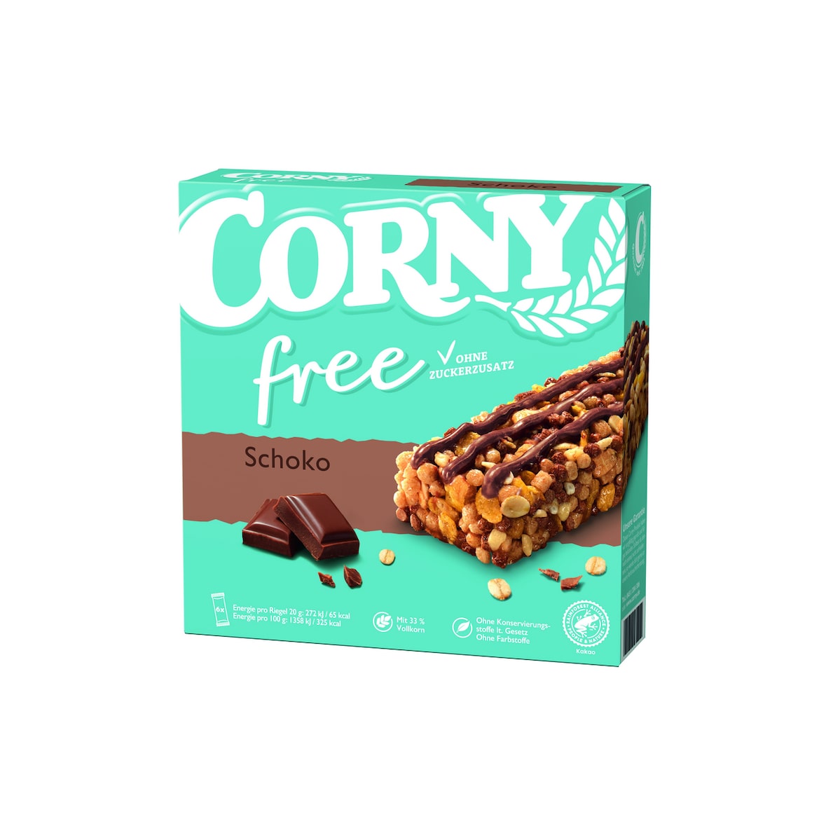 Corny free Müsliriegel Schoko 6 Stück x 20 g (120 g)