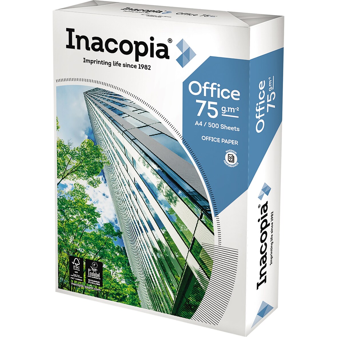 Papier Office 020807511001 A4 75g 2fach gel. weiß 500 Blatt