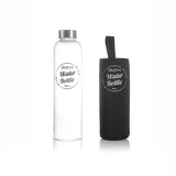 thumbnail of BEM Water Bottle - Trinkflasche mit Edelstahldeckel und schwarzer Hülle