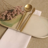 thumbnail of Solycarpa Set 4 Cubiertos Dorados Mate Elegant Ouira – Acero Inoxidable 18/10, acabado elegante para bodas y eventos