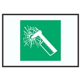 thumbnail of Notfallhammer Symbol A0 (841x1189mm) Schild