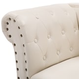 thumbnail of Chaise Longue Blanc Crème Similicuir