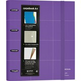 thumbnail of Pasta con aneis CarpeBook A4 Forrado Unequal Grid roxo