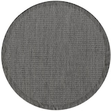 thumbnail of Balkonteppich Einfarbig Wetterfest Waschbar Strapazierfähig Terrasse Garten Rund Schwarz 160x160 cm – ORIANA von Kadima Design