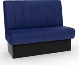 thumbnail of Bistro Sitzbank Classic | 160 cm | Samtstoff in Blau | Vertikal | Dinerbank