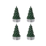 thumbnail of 4 Teelichter Kerzen Paraffin 7cm Tannenbaum Form Tischkerzen Adventskerzen Dekokerzen Teelicht Weihnachten Tischdeko Weihnachtsdeko Piniengrün