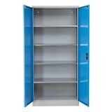 thumbnail of PROREGAL Stahlschrank BEE mit 5 lackierten Fachböden | HxBxT 195x92x50cm | Grau-Lichtbau | Werkstattschrank Werkzeugschrank Aktenschrank