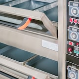 thumbnail of Romux® Doppelkammer Elektrisch Pizzaöfen für 8+8 Pizzen mit 32 cm mit Schamottsteinboden und Präzisem Thermostat | Max. Temperatur 400 °C - 13200W