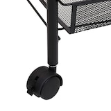 thumbnail of vidaXL Keukentrolley 3-laags 46x26x64 cm ijzer zwart