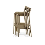 thumbnail of Tabouret de bar empilable en polypropylène Sable 49x49x100cm (Lot de 4) - Feros