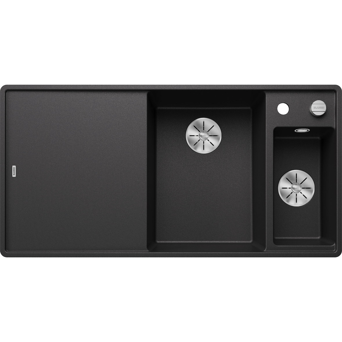 BLANCO AXIA III 6 S-F flächenb. Spüle SILGRANIT Anthrazit Becken Rechts Excenter