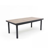 thumbnail of Table extensible en aluminium et céramique marron