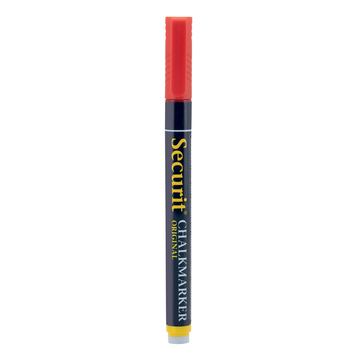 Securit® Flüssigkreidestift - Rot - Rundspitze 1-2mm