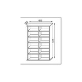 thumbnail of Ronul Regal CD-Turm 12 Fächer schwarz.