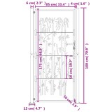 thumbnail of vidaXL Gartentor Anthrazit 105x180 cm Stahl Bambus-Design